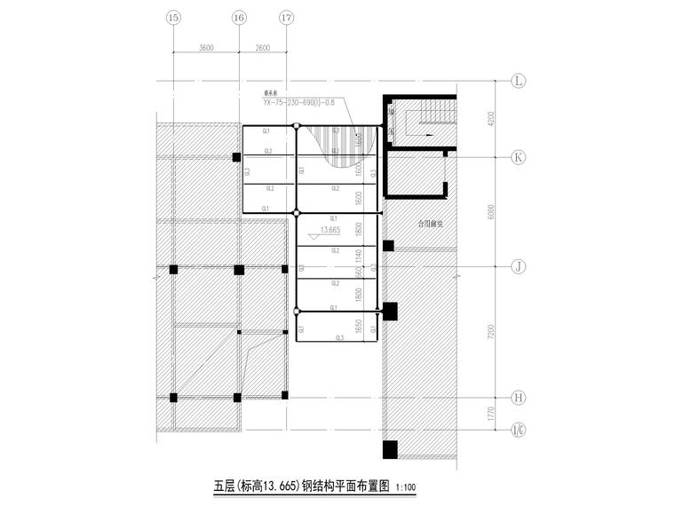 建筑连廊文本资料下载-[广州]6层住院楼钢连廊结构施工图2019