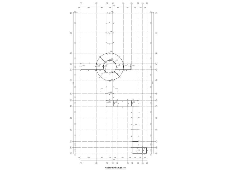 国标钢结构CAD钢结构图资料下载-风雨连廊钢结构图2019（CAD）