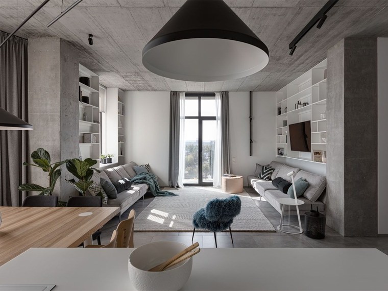 乌克兰深灰色公寓