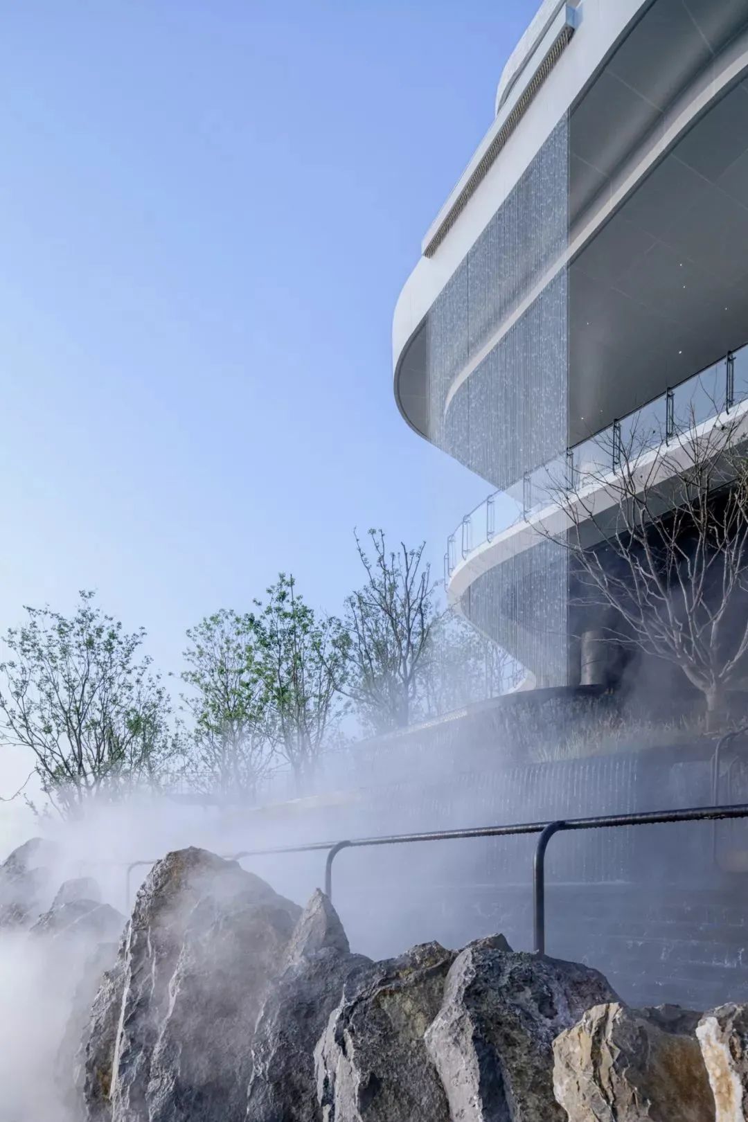 [分享]景观设计中的水帘,绝美.