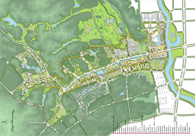 高铁小镇城市设计资料下载-青山湖科技云制造创客小镇概念规划城市设计