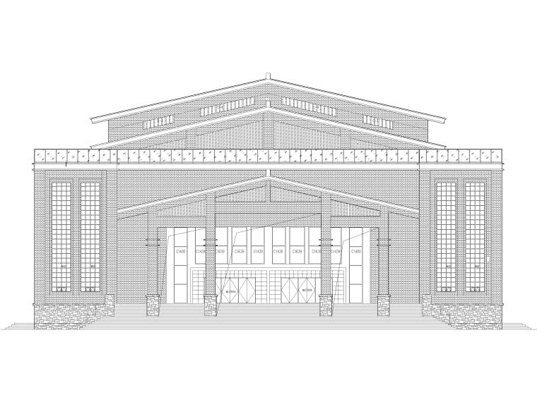 高中学校设计说明资料下载-[福建]东山高中学校学生礼堂建筑项目施工图