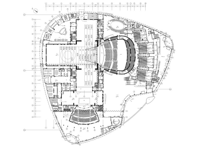 报告厅装修设计施工图资料下载-[吉林]37000㎡人民剧院装修设计工程施工图