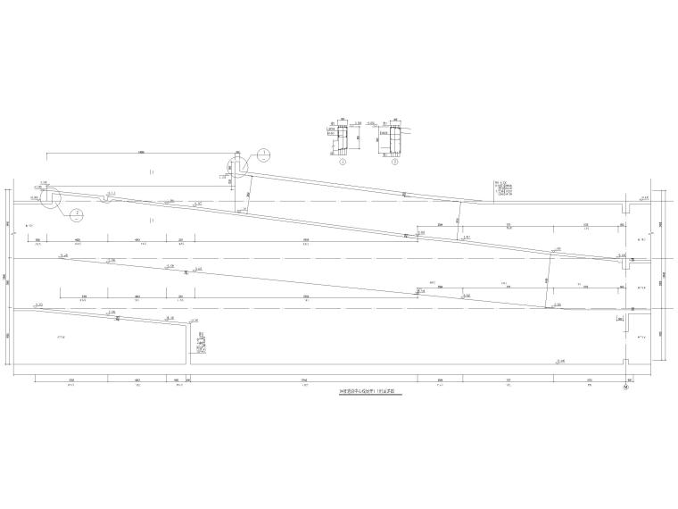 残疾人坡道入口资料下载-3层地下汽车坡道结构详图（CAD）