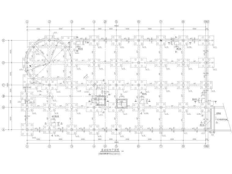 建筑基础详图CAD资料下载-管桩基础结构详图（CAD）