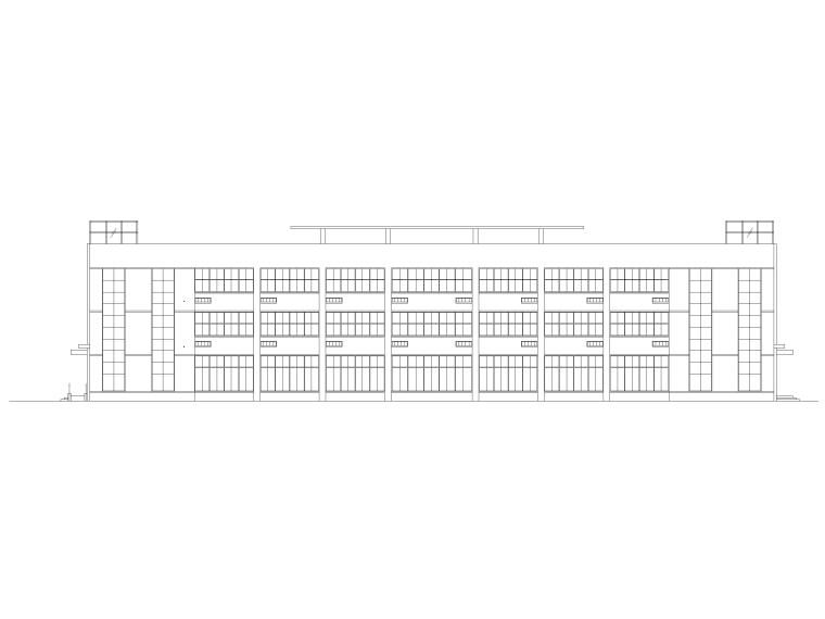 四层办公楼平面设计资料下载-镇江四层框架结构办公楼建筑施工图