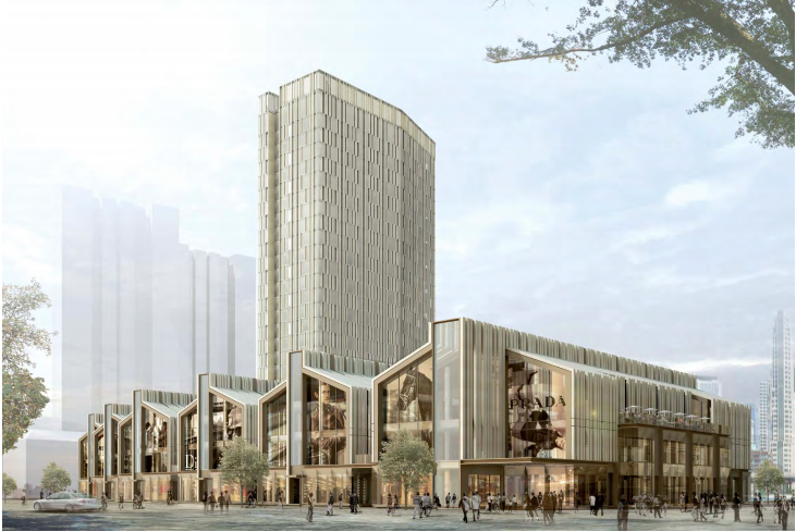 新中式商业广场景观资料下载-[上海]SOHO商业广场景观概念设计