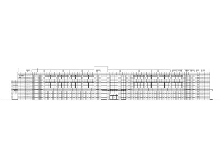 丁类二层厂房建筑施工图资料下载-[北京]三层框架结构丁类厂房建筑施工图