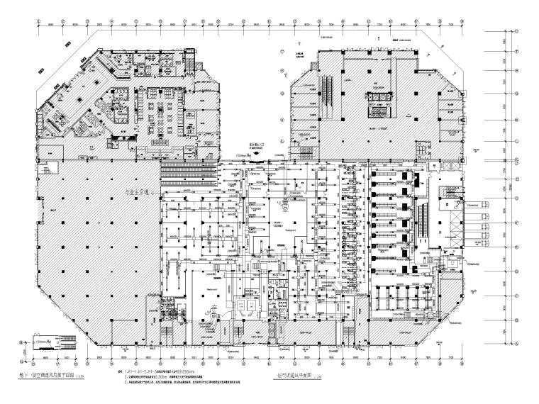 大型地下超市设计图资料下载-大型超市空调系统设计图纸