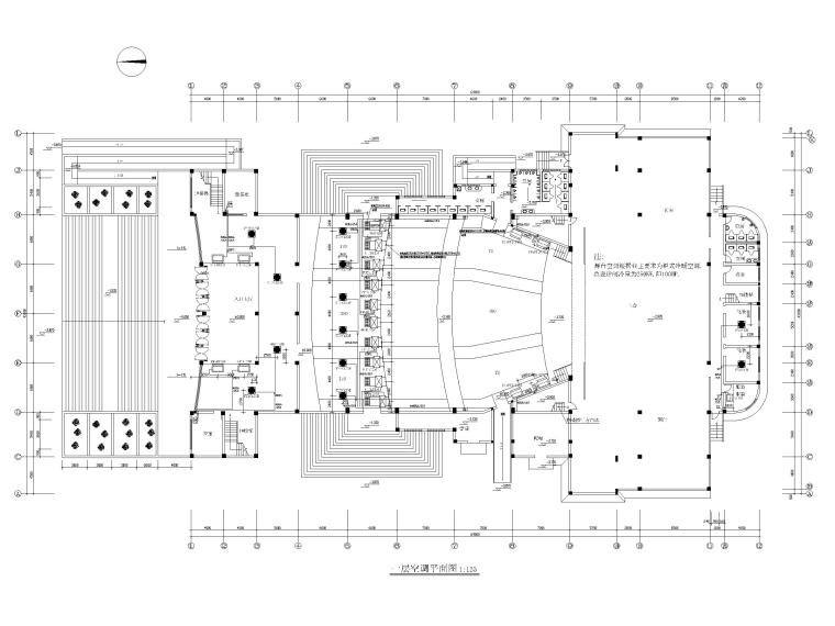 空调系统设计dwg资料下载-某剧院空调通风及防排烟系统设计图