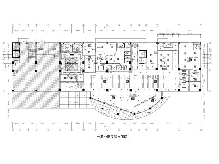 室外空调建筑施工图资料下载-[江西]办公楼多联机空调系统设计施工图