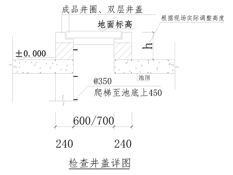 [重庆]钢筋混凝土结构格栅池土建施工图2020