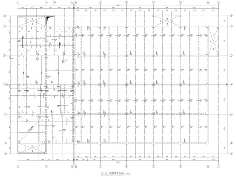 5层大学食堂设计资料下载-[扬州]5层装配整体框架结构食堂结施图2017