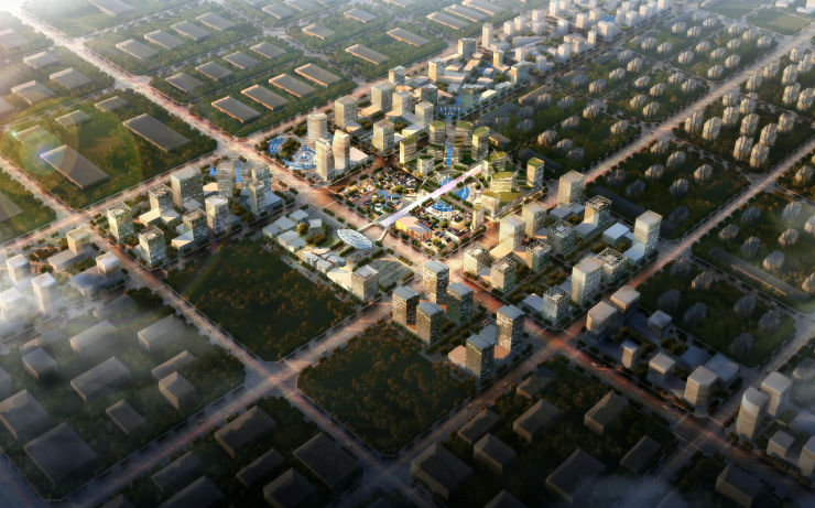 制造业厂区规划设计资料下载-[北京]高端制造业基地总体景观设计