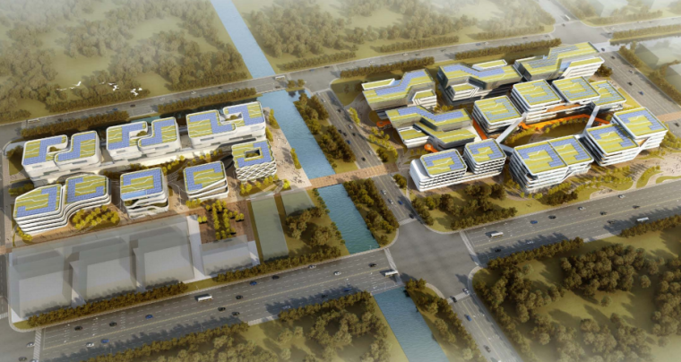 工业园区方案设计案例文本资料下载-[上海]港口制造园地块景观方案设计