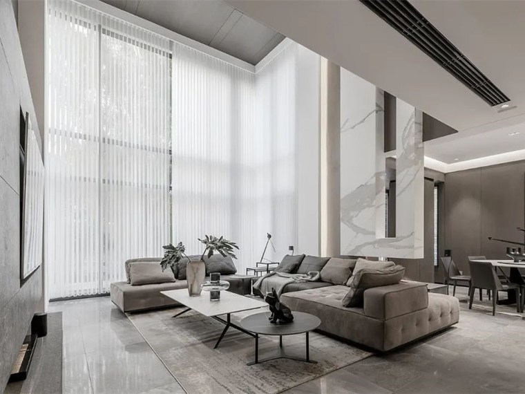 苏州400㎡暖灰大宅