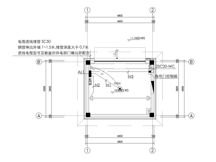 建筑垃圾房设计资料下载-[江苏]苏州某住宅小区垃圾房强电图纸