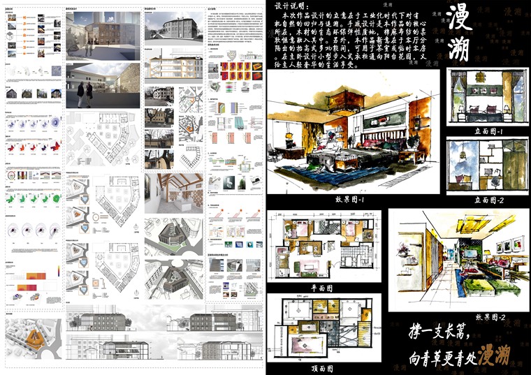 竞赛毕业设计展板a1横排板