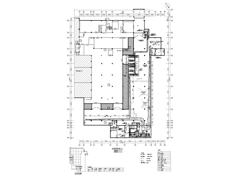 框架教学楼设计平面图资料下载-[海南]教学楼地下室人防通风平面图