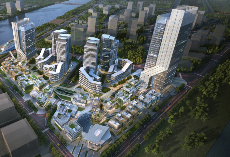 公寓设计总平面资料下载-[上海]城市商务办公公寓大区设计2018