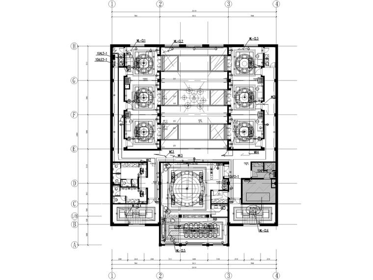 餐厅监控cad资料下载-[河北]二层中餐厅电气施工图（2017）