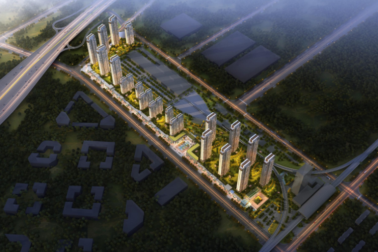 场区围墙设计图资料下载-[武汉]现代超高层停车场开发用地投标2018