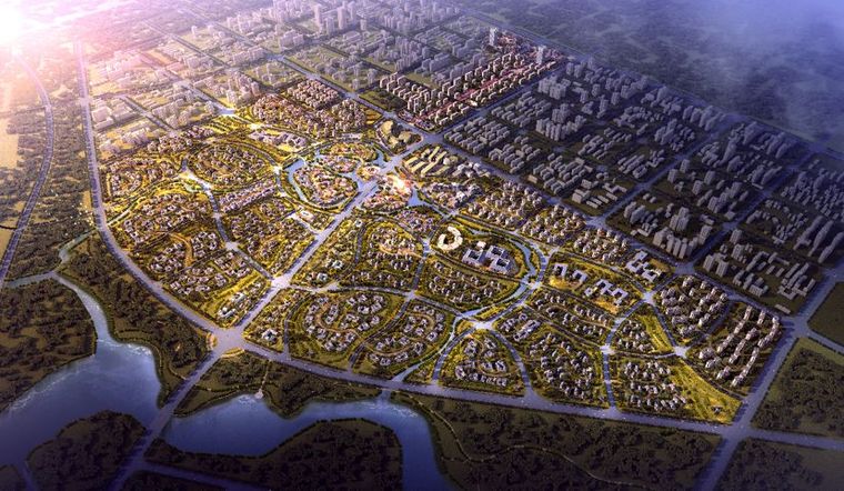 公共空间规划图资料下载-GHDA公共空间类申报丨绿地·溱水小镇