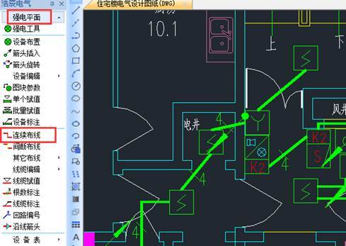 导线和水准测量资料下载-CAD中怎么绘制连续的导线？