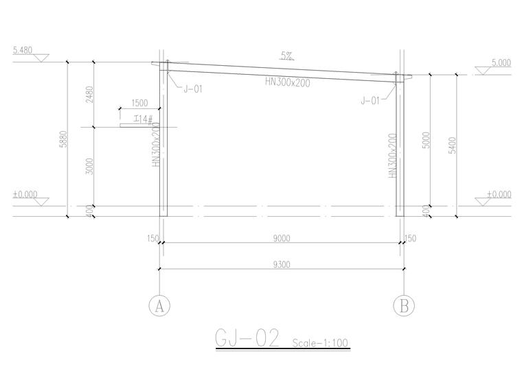 2019结构含建资料下载-[江苏]门刚结构汽车生产辅房结施2019(含建)