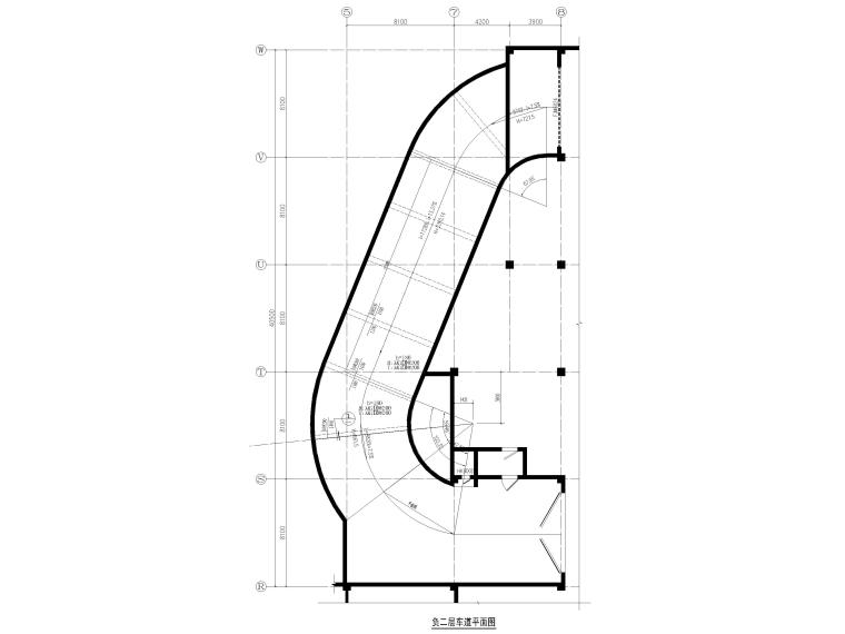 常见的汽车坡道的做法资料下载-地下汽车坡道结构详图2018（CAD）