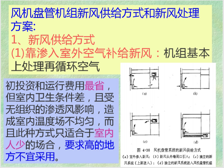 净化新风机组资料下载-风机盘管机组新风供给方式