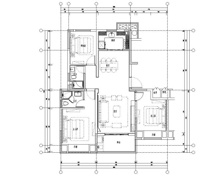 样板间技术总结资料下载-[浙江]朋克思潮115样板间装修施工图+实景图