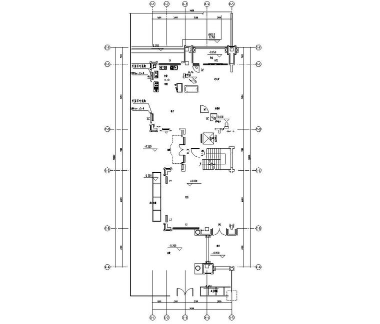 中式内院别墅户型资料下载-[广东]现代中式800㎡户型别墅样板房施工图