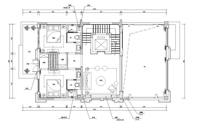 重庆别墅给排水施工图资料下载-[重庆]金辉城现代中式三层样板房装修施工图
