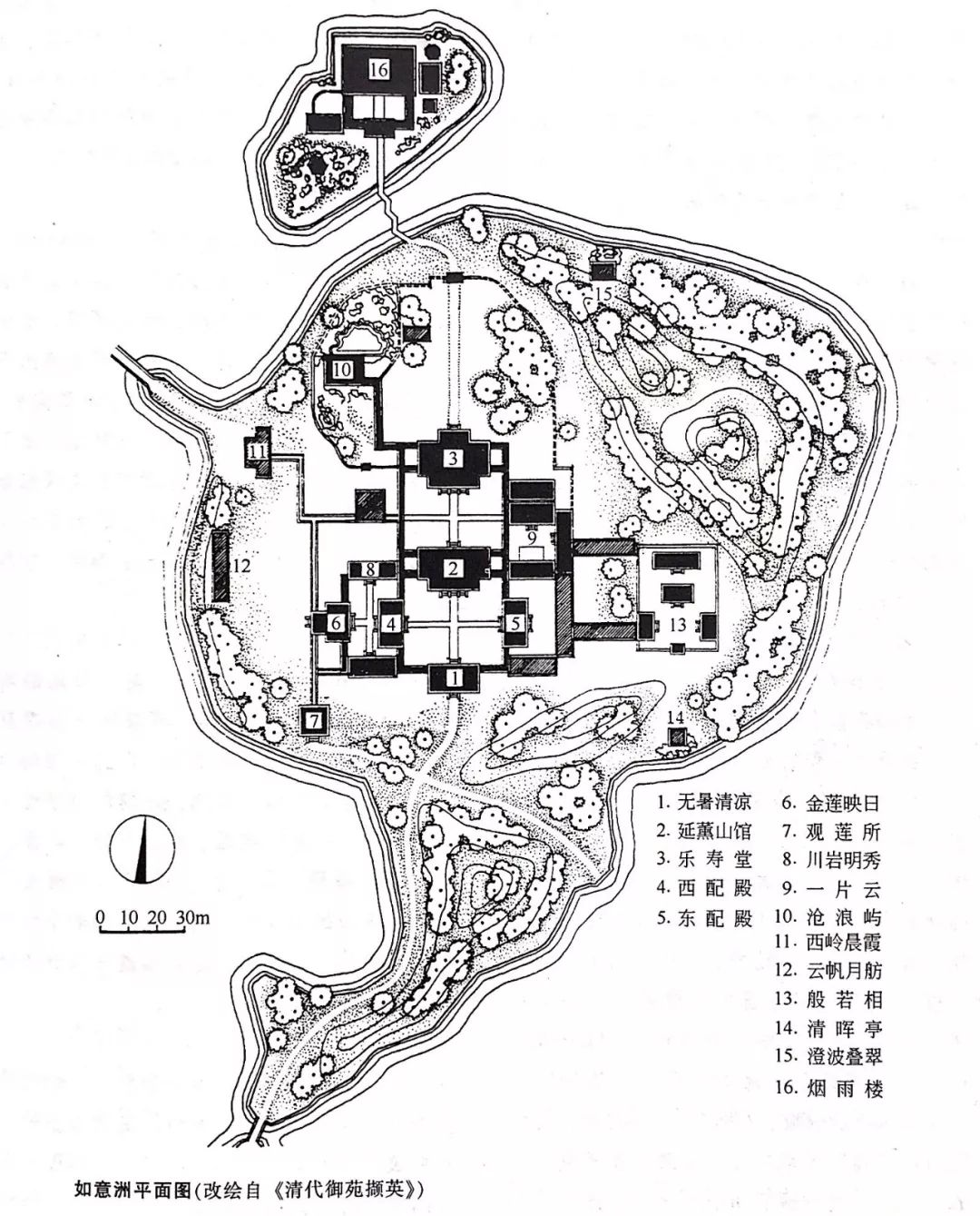 北京园林平面图图片