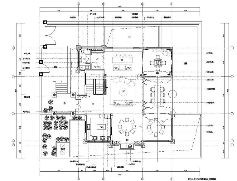 2层别墅案例资料下载-[海南]900㎡含花园二层别墅宫殿施工图设计