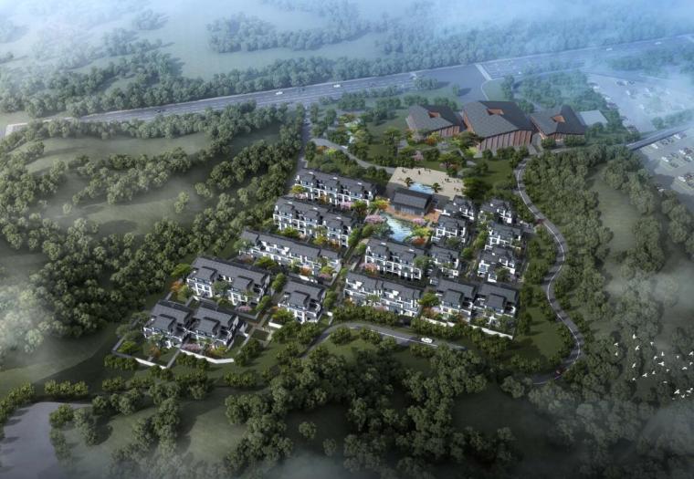 现代新中式风格住宅景观资料下载-[北京]现代中式风格高端低密度住宅办公方案