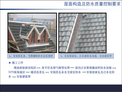 瓦屋面工艺资料下载-龙湖瓦屋面构造及防水质量控制