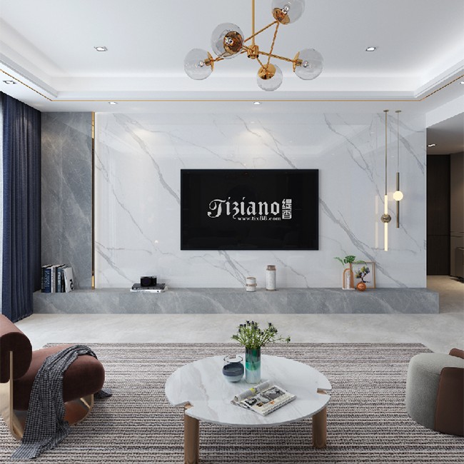 [分享]岩板电视背景墙定制,满足你的十二分期待!