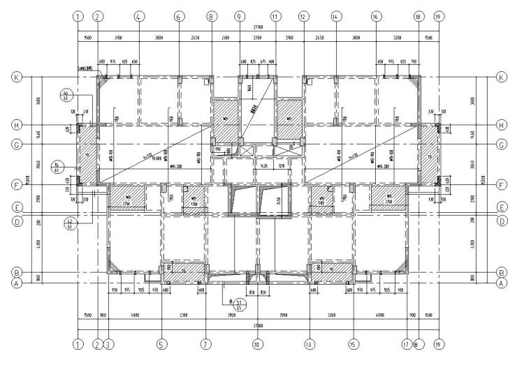 2层混凝土结构资料下载-浙江18层框剪住宅混凝土结构施工图CAD