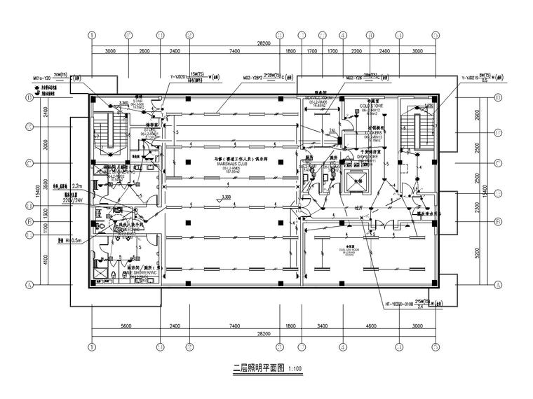 两层服务中心楼施工图资料下载-[浙江]两层比赛急救楼电气施工图