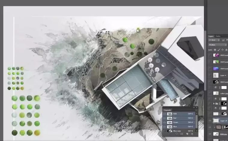 景观PS作图步骤小教程,制作作品集必备!-景观设计-筑龙园林景观论坛