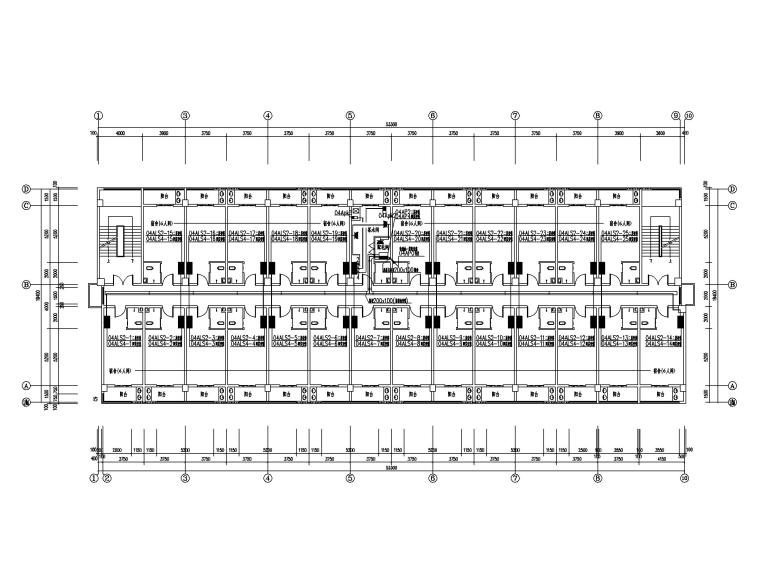4层宿舍施工结构图纸资料下载-武汉5层框架结构宿舍楼电气施工图（2017）