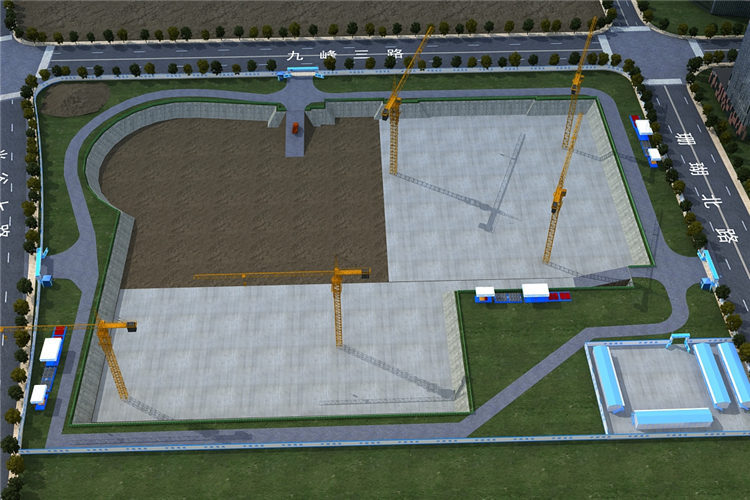 工地现场布置revit模型