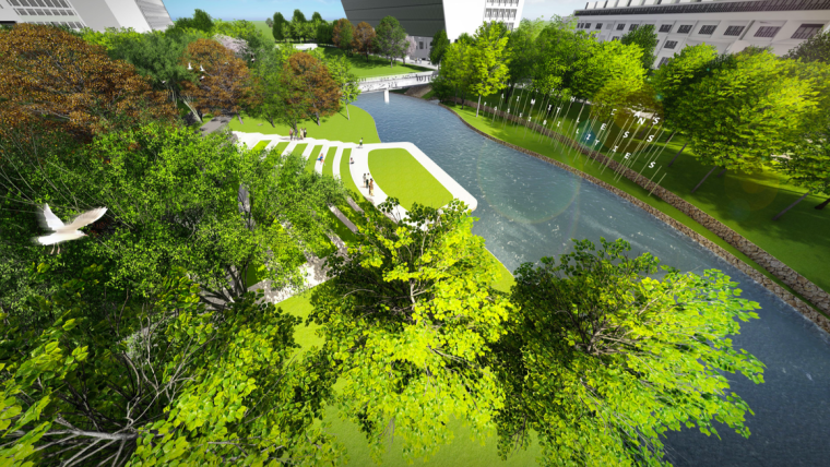 文化长廊设计方案说明资料下载-[深圳]生态长廊滨河景观整治与改造设计方案