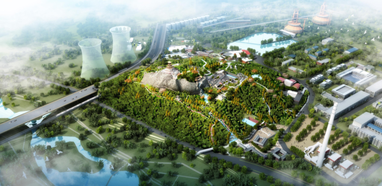 工业产业园设计方案资料下载-[北京]知名钢铁工业产业园景观设计方案