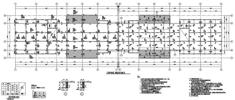 三层商业建筑cad资料下载-贵州某三层商业混凝土框架结构施工图CAD