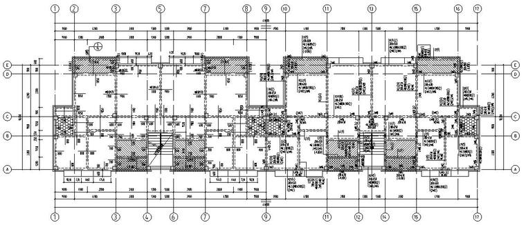 六层北京框架住宅资料下载-某六层框架住宅商业组合楼结构施工图CAD