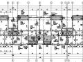 多单元组合框架住宅含架空层结构施工图CAD