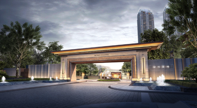 成都居住区规划2021资料下载-[成都]东方新韵院子式风雅居住区景观方案